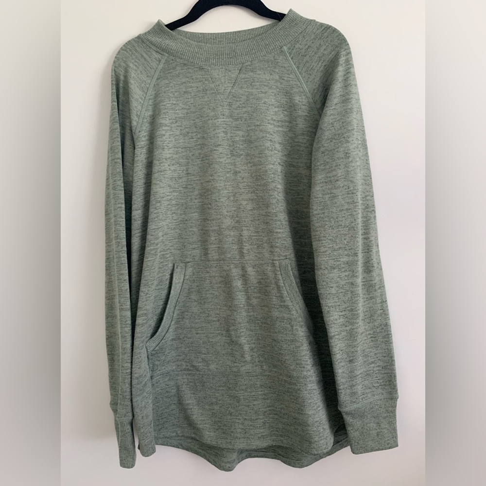 Title nine sweater tunic , size small , green .